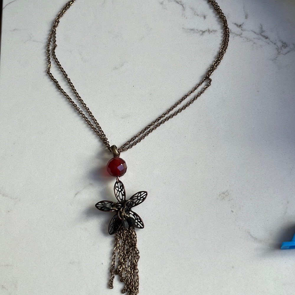 Lucky brand flower necklace